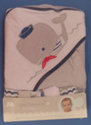 Cribmates 6 Pc  Hooded Towel And Washcloths  Gray  Whale Theme   Cm3627