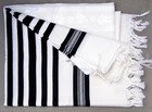 Kosher Tallit Talis Prayer Shawl 100  Wool 165x205cm 65x80  Made Israel black St