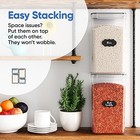  Extra Large Airtight Food Storage Containers With Lids  6 5 L - 2 Pack Black