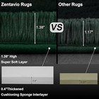  Emerald Green Rugs For Living Room 8x10 Dark Green Area Rugs For Bedroom 
