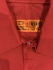 Red Kap Work Shirt Size Small Red Mechanic Technician Industrial Uniform  b15