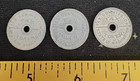Vtg Washington Sales Tax Tokens Lot Of 3 Depression Tokens Aluminum
