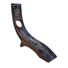 Australian Aboriginal Art Balancing Wood Wine Holder Hand Painted