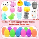 28 Pcs Mochi Squishies Toys  Mini Stress Relief Cute Squishy Animals Toys For   