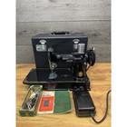 Vintage 1952 Singer Featherweight 221 Sewing Machine W  Case   Accessories