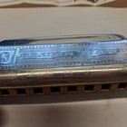 Vintage M Hohner Blues Harp Key C Harmonica Blue Case