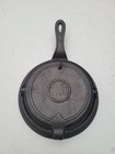 Antique Cast Iron Flip Waffle Maker And Base 7 X 8 Unknown Manufacturer 
