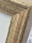 Vtg Ornate Gold   Red Abstract Overlay Picture Frame  Fits 8x10  11    X9     Euc