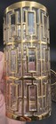 4 Imperial Shoji Trellis 22 K Gold Palm Beach Regency Highball Tumbler Glasses