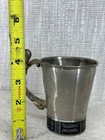 Vintage Norway Pewter Mug Viking Scene Tinn J b h Monogram 032