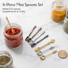 8 Pcs Mini Spoons   Tiny Metal Shovels For Home Kitchen  Small Scoops For Spices
