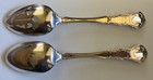 Wallace Sterling Silver  irving    old Atlanta Slotted   Serving Spoons   8 1 8 