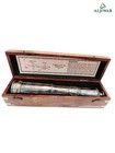 Handcrafted Nautical Brass Antique Telescope With Wooden Box     Nautical Gift