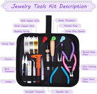 Jewelry Making Kit - Adults Supplies With Tools  Wires  Findings