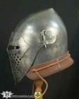 Medieval Helmet Armor Battle 18 Gauge  Steel Bassinet Knight Buhurt Visor Gift