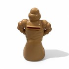 Michelin Man Bibendum Coin Piggy Bank Yellow Muffler Figure Ivory Vintage