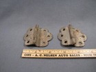 Vintage Pair Of Ice Box Refrigerator Door Hinges - Non-magnetic Plated Metal