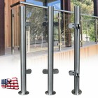 110cm Stainless Steel High Glass Balustrade Post Railing Glazing Handrail Fence