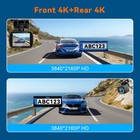Soam Dual 4k Dash Cam Wifi Built-in Night Vision 24h Parking Monitor Free 64gb