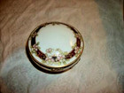 Antique Nippon Vanity Powder Jar Porcelain Hp Gilt Tall Legs Moriage Early 1900s