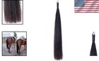 Luxury 28-inch Horse Hair Extensions With Blunt Cut - Legal For Competitions