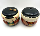 Vintage Kokeshi Jubako Boxes - Old Kokeshi Lunch Box - Bento Box Lot Of 2 Items