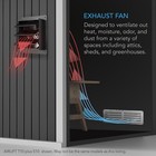 Airlift T10 Shutter Exhaust Wall Mount-fan 10  Attic  Shed  Workshop  Greenhouse