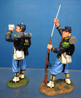 King   Country Kx034 39 54mm  American Civil War Infantry 2 Figs  2008 Mib Oop