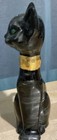 Lovely Vintage Mcm Ceramic porcelain Black Cat Figurine   1