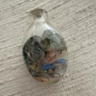 Chinese Painted Glass Snuff Bottles Lot Of 2  Landscape   Figure Designs