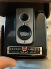 Vintage Kodak Brownie Hawkeye Flash Camera Model Camera In Leather Case
