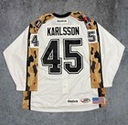 Binghamton Senators Ahl Reebok Authentic Camo Jersey Karlsson 45 Size 56