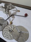 Vintage Mouli Shredder With The Rare 5 Blades And Handle Made In France  Used 