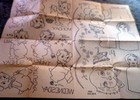 Vtg 1940s Transfer Pattern Puppy Days   Topsy Eva Motifs Pattern Uncut   Bonus