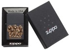 Zippo Windproof Lighter  3 Monkeys  See  Speak Hear No Evil  29409  New In Box