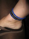 Stretch Stackable Glass Bead Anklets - Handmade