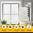  Cordless 1  Vinyl Mini Blinds For Indoor Windows - Light