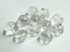 Vintage Clear Glass Ball Buttons  1 2 