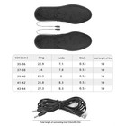 1 2pair Electric Heated Shoe Insoles Sock Pads Foot Warmer Feet Usb Rechargeable