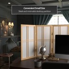 3 Panel Double Cross Shoji Screen Natural 2 Ft Short Desktop Room Divider