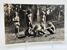 C 1890-1910 Rppc A Group Of  Veddahs Aborigines Of Ceylon Cooking And Photos