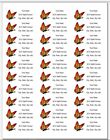 150 Monarch Butterfly Mailing Return Address Labels Personalized  1 X 2 5 8 In 