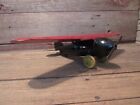 Vintage Lrg Wyandotte Pressed-metal Airplane W  Top-mounted Wing   Movable Prop