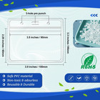 100 Pcs Clear Plastic Horizontal Name Badge Id Card Holders