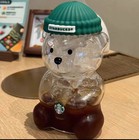 2026 Starbucks Barista Bear Cup Limited Edition Glass Cup Xmas Gift 591 Ml