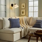 Reeded Milk Glass Wall Sconce Black Finish - Hearth   Hand With