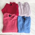 Cashmere Sweater Lot Of 4 Flawed Bundle Craft Upcycle Cutter Fabric Diy 1lb 9oz