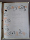 Vintage Baby s Record Baby Book Keepsake Album Circa 1940 s Retro Graphics 
