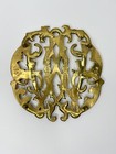 Vintage Virginia Metalcrafters 1950 Colonial Williamsburg Brass Trivet Euc