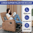 Lumbar Support Pillow For Recliner Chair  Memory Foam Back Support Cushion